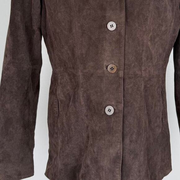 Liz Claiborne boho leather 90s jacket - Picture 5 of 6